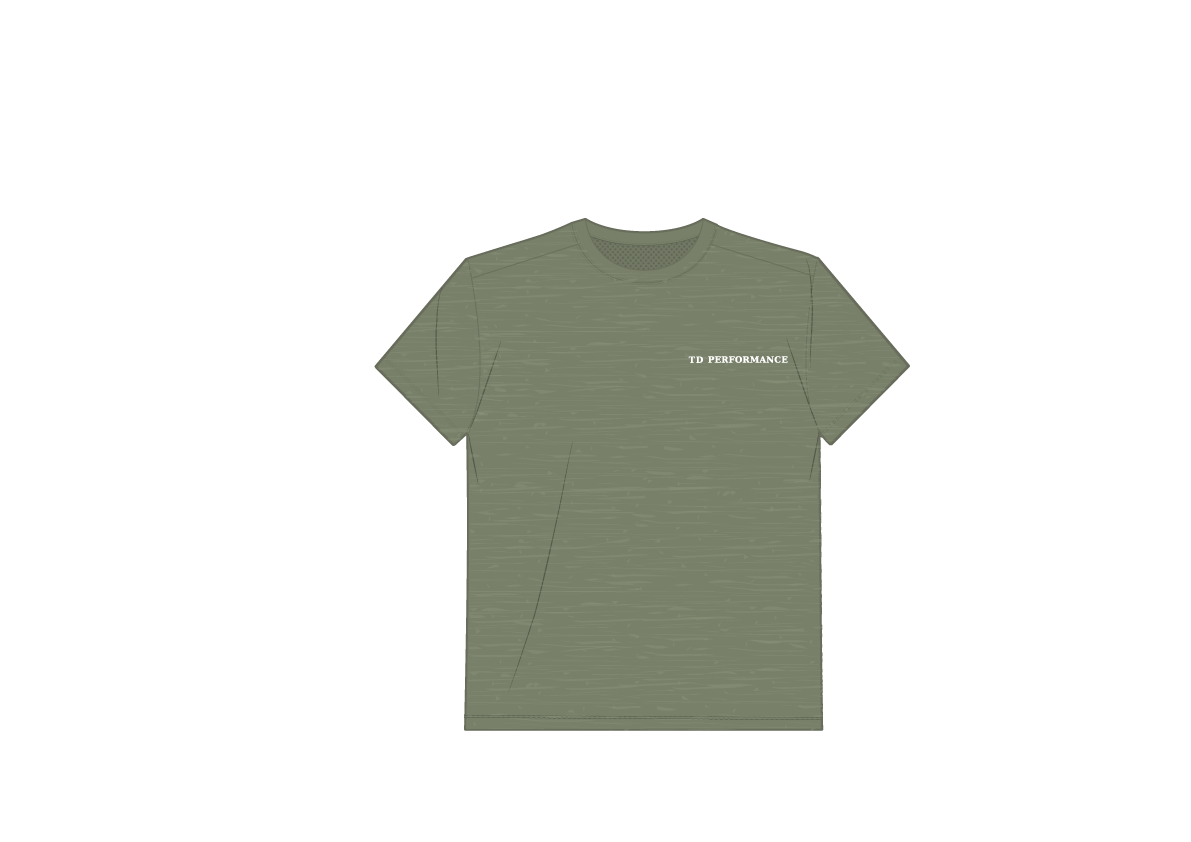 The Committed Tee 'Green/White)