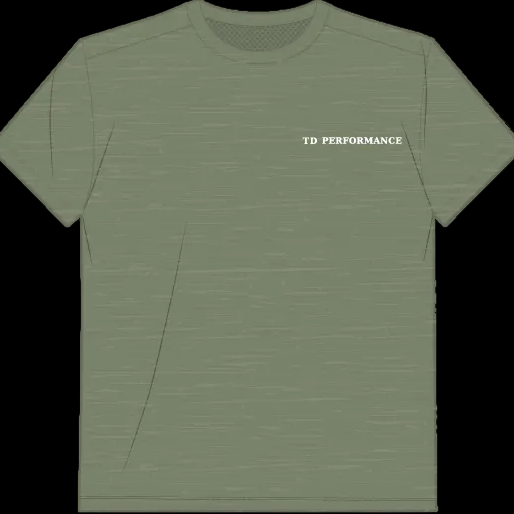 The Committed Tee 'Green/White)