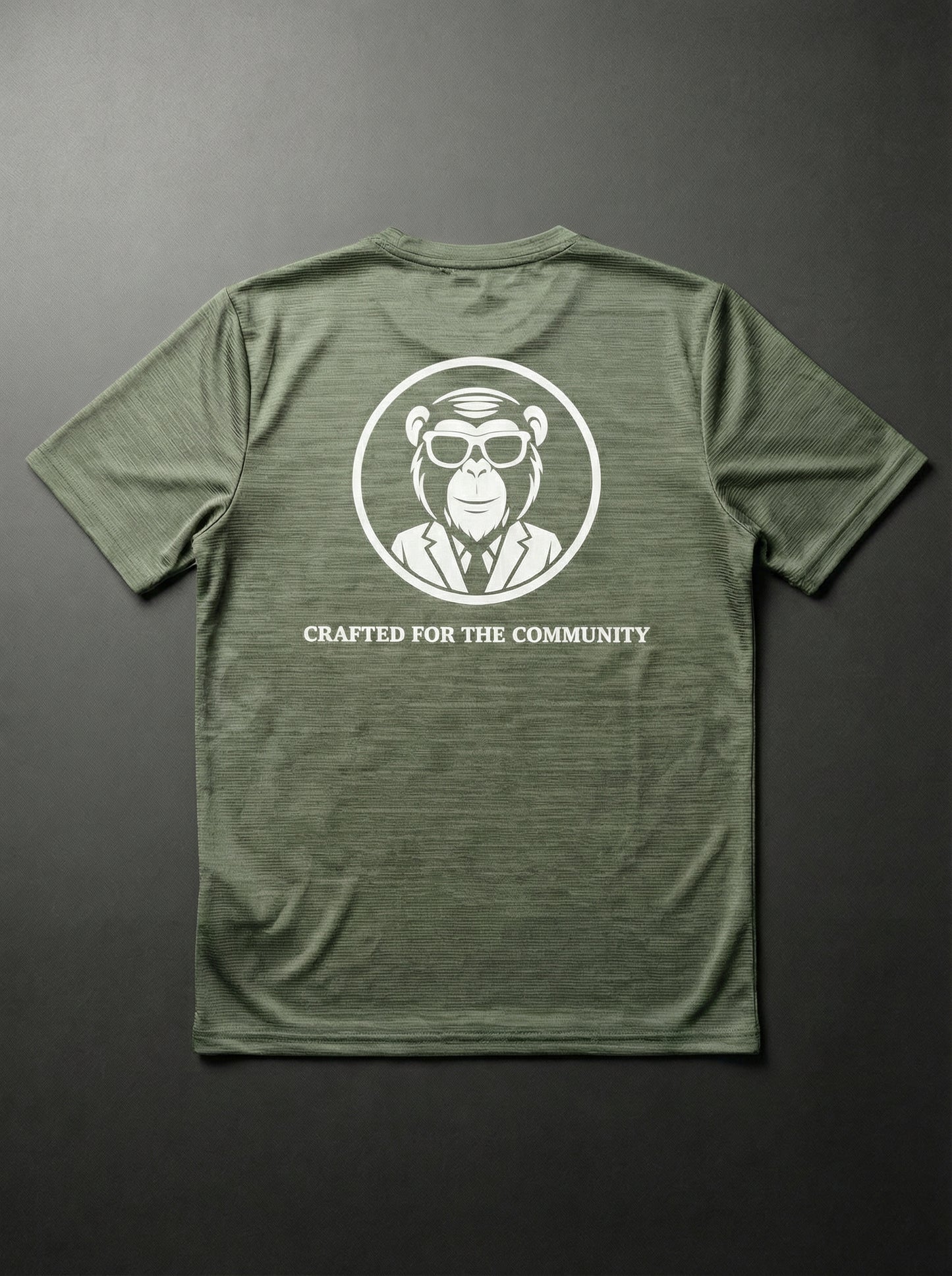 The Committed Tee 'Green/White)