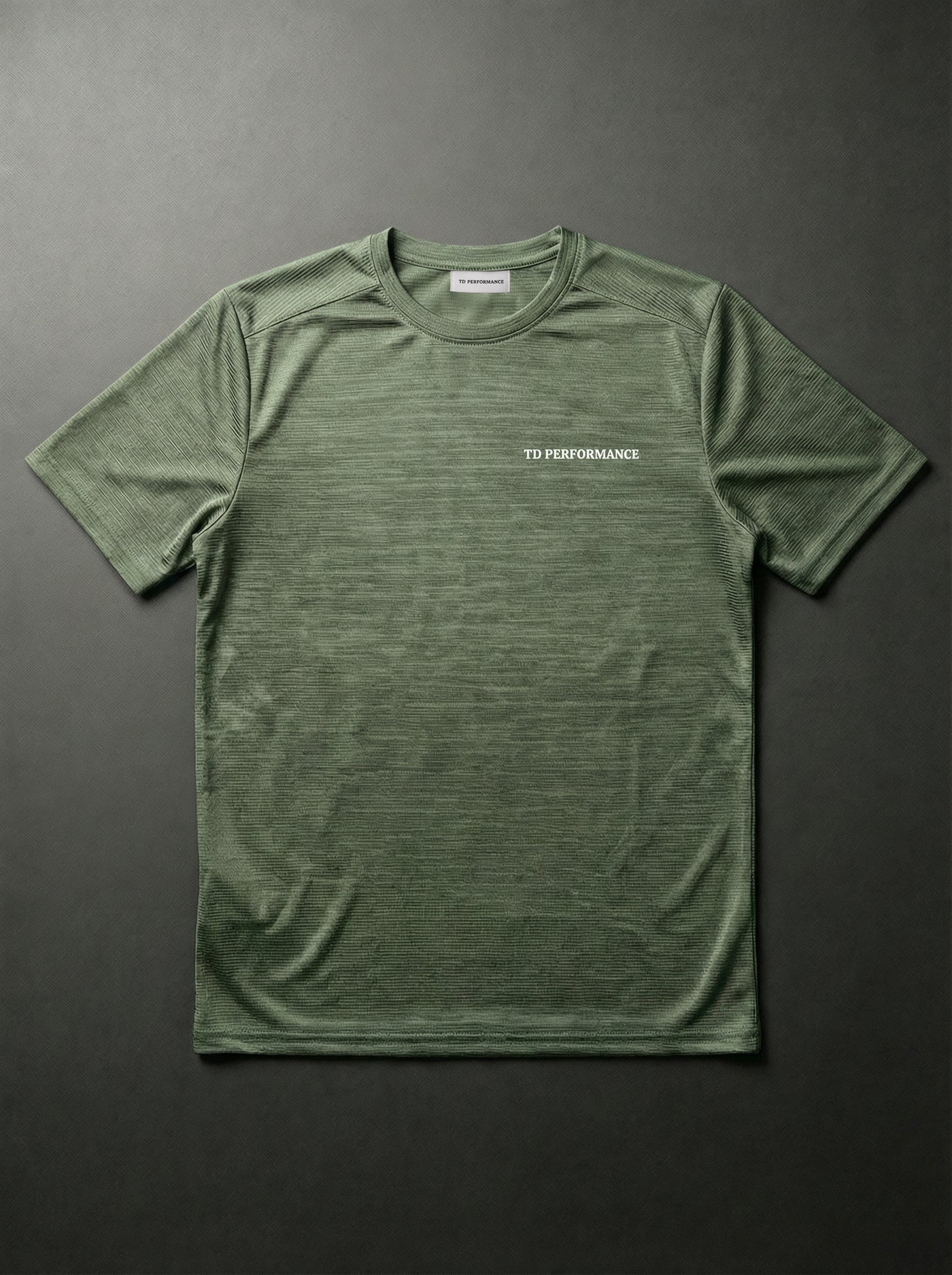 The Committed Tee 'Green/White)