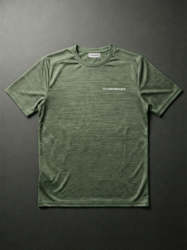 The Committed Tee 'Green/White)