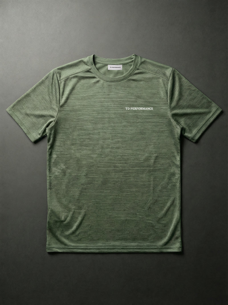The Committed Tee 'Green/White)
